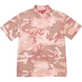 Supreme Washed Camo Polo Pink Camo