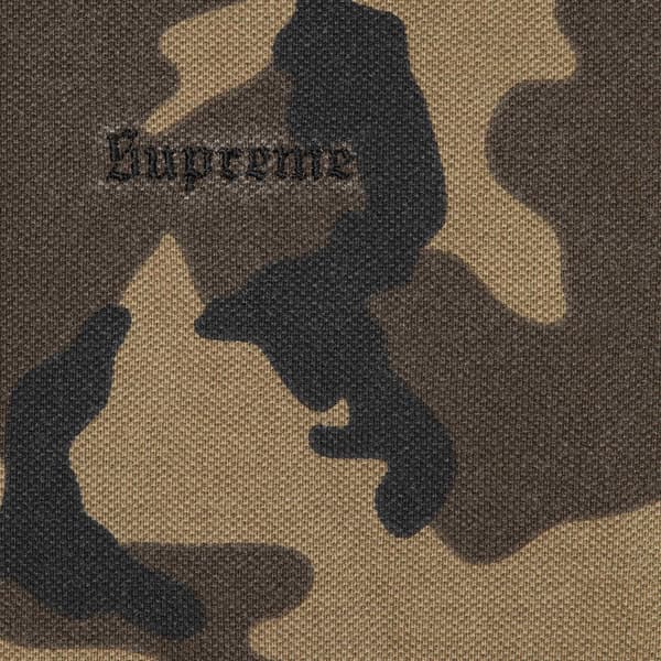 Supreme Washed Camo Polo - Woodland Camo (front)