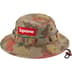 Supreme Washed Canvas Boonie - Tan Camo (front)