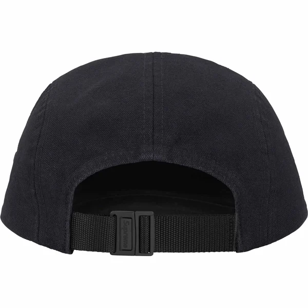 Supreme Washed Canvas Camp Cap - Black (front)