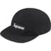 Supreme Washed Chino Twill Camp Cap - Black (front)