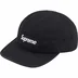 Supreme Washed Chino Twill Camp Cap - Black (front)