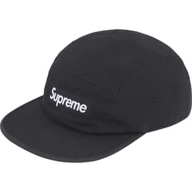 Supreme Washed Chino Twill Camp Cap Black