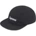 Supreme Washed Chino Twill Camp Cap - Black (front)