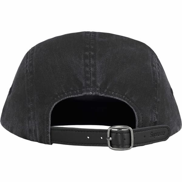 Supreme Washed Chino Twill Camp Cap - Black (front)