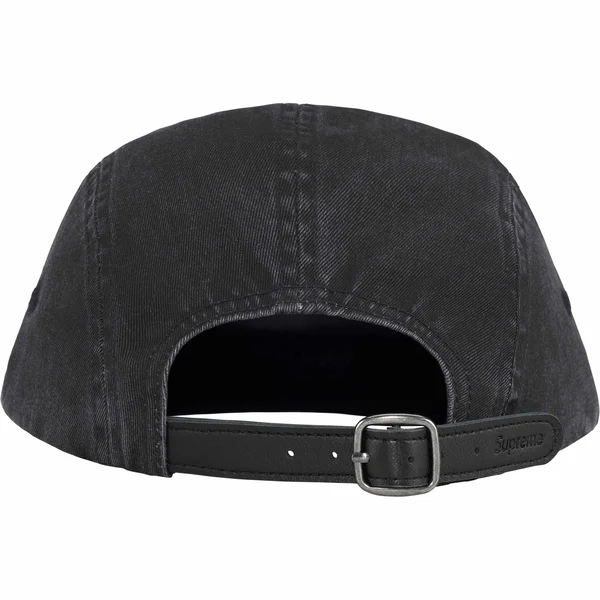 Supreme Washed Chino Twill Camp Cap - Black (front)