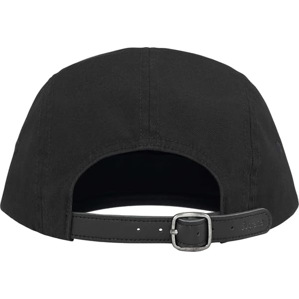 Supreme Washed Chino Twill Camp Cap - Black (front)