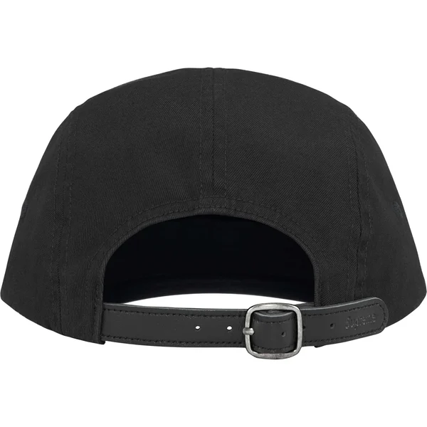 Supreme Washed Chino Twill Camp Cap - Black (front)
