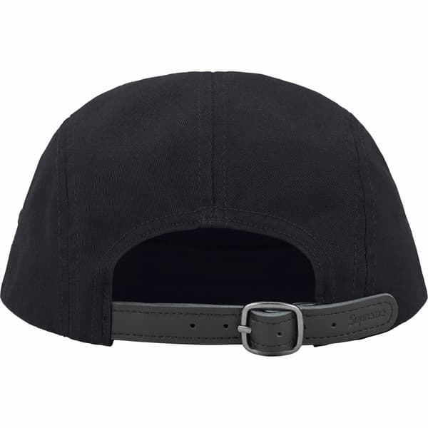 Supreme Washed Chino Twill Camp Cap - Black (front)