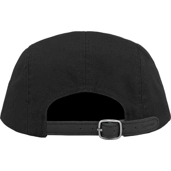Supreme Washed Chino Twill Camp Cap - Black (front)