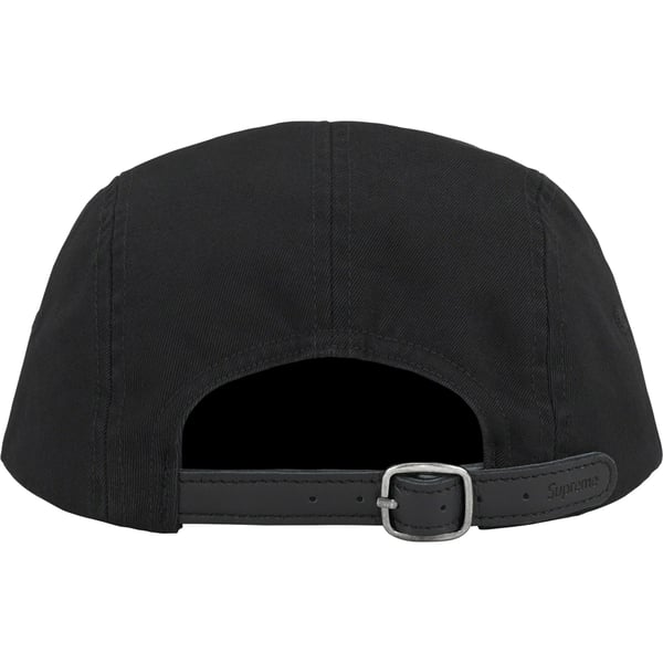 Supreme Washed Chino Twill Camp Cap - Black (front)