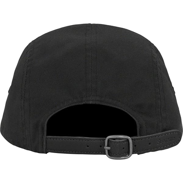 Supreme Washed Chino Twill Camp Cap - Black (front)