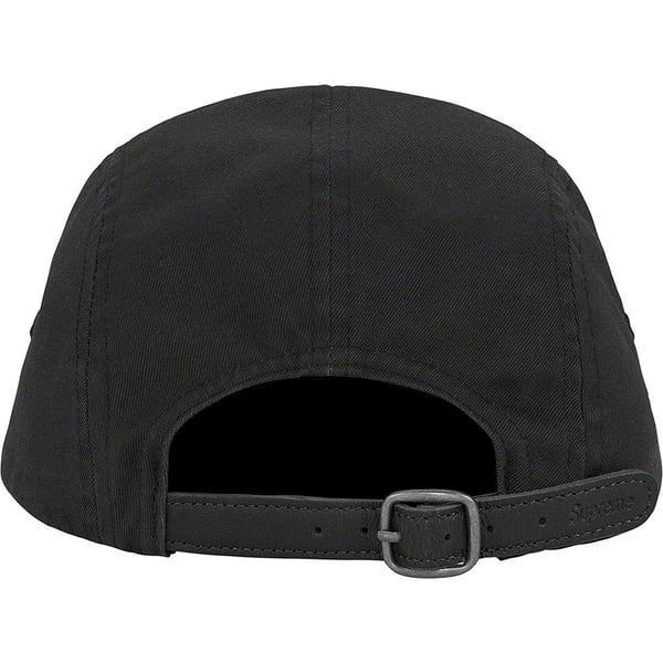 Supreme Washed Chino Twill Camp Cap - Black (front)