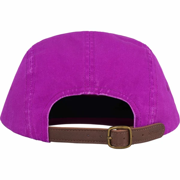 Supreme Washed Chino Twill Camp Cap - Bright Purple (front)