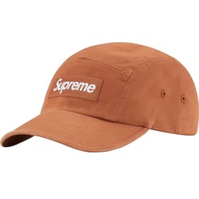 Supreme Washed Chino Twill Camp Cap Brown
