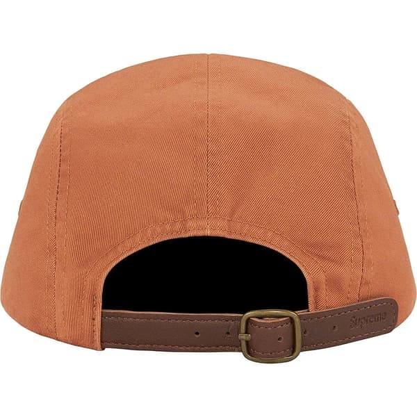Supreme Washed Chino Twill Camp Cap - Brown (front)