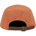 Supreme Washed Chino Twill Camp Cap - Brown (front)