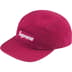 Supreme Washed Chino Twill Camp Cap - Cranberry (front)