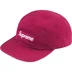 Supreme Washed Chino Twill Camp Cap - Cranberry (front)