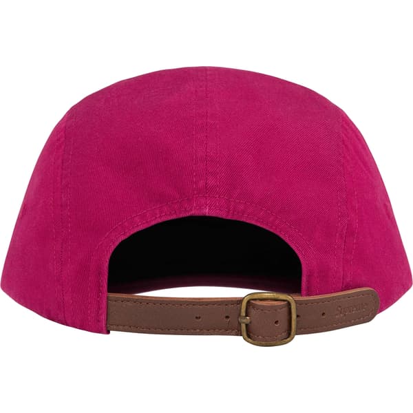 Supreme Washed Chino Twill Camp Cap - Cranberry (front)