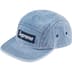 Supreme Washed Chino Twill Camp Cap - Denim (front)
