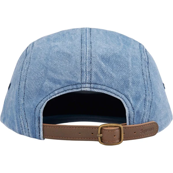 Supreme Washed Chino Twill Camp Cap - Denim (front)