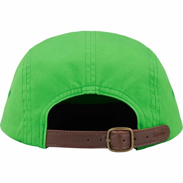 Supreme Washed Chino Twill Camp Cap - Green (front)