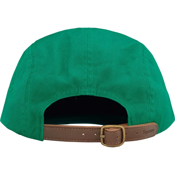 Supreme Washed Chino Twill Camp Cap - Green (front)