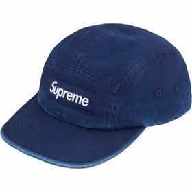 Supreme Washed Chino Twill Camp Cap Indigo