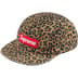 Supreme Washed Chino Twill Camp Cap - Leopard (front)