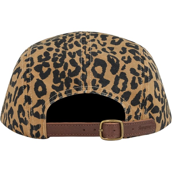 Supreme Washed Chino Twill Camp Cap - Leopard (front)