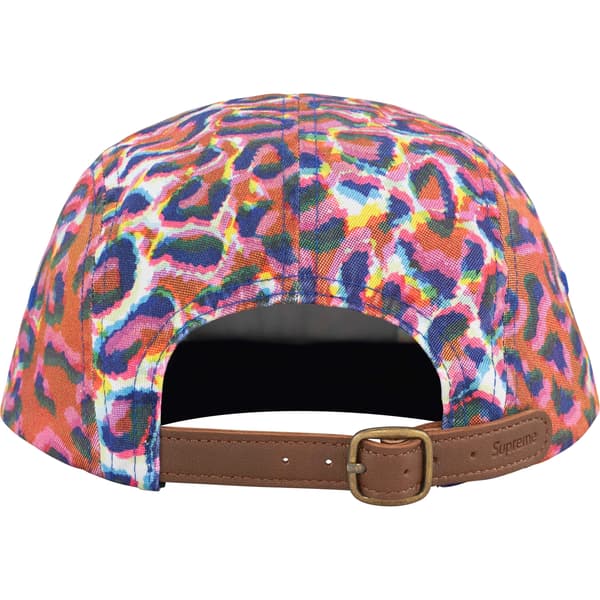 Supreme Washed Chino Twill Camp Cap - Leopard (front)
