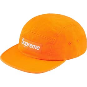 Supreme Washed Chino Twill Camp Cap Light Orange