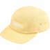 Supreme Washed Chino Twill Camp Cap - Light Yellow (front)