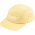 Supreme Washed Chino Twill Camp Cap - Light Yellow (front)