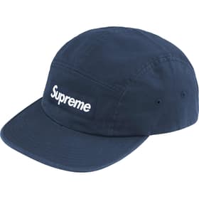 Supreme Washed Chino Twill Camp Cap Navy