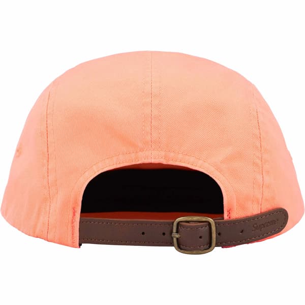 Supreme Washed Chino Twill Camp Cap - Peach (front)