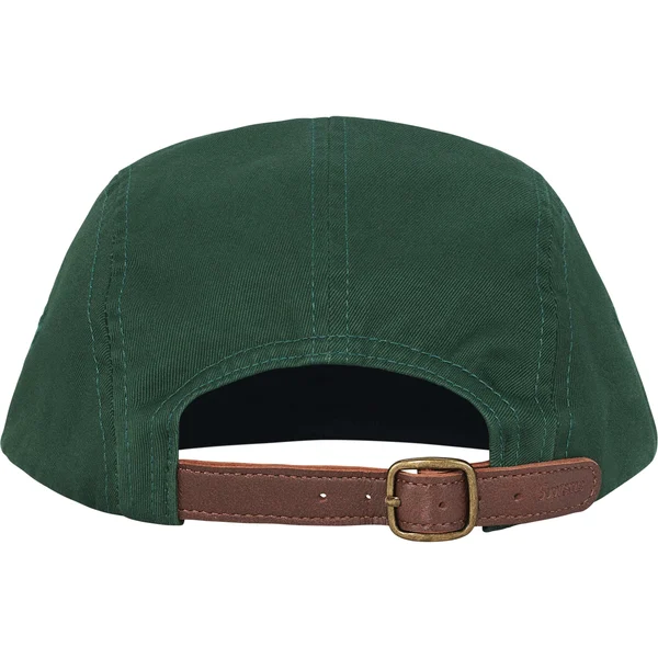 Supreme Washed Chino Twill Camp Cap - Pine (front)