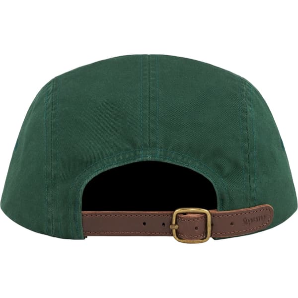 Supreme Washed Chino Twill Camp Cap - Pine Green (front)