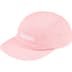 Supreme Washed Chino Twill Camp Cap - Pink (front)
