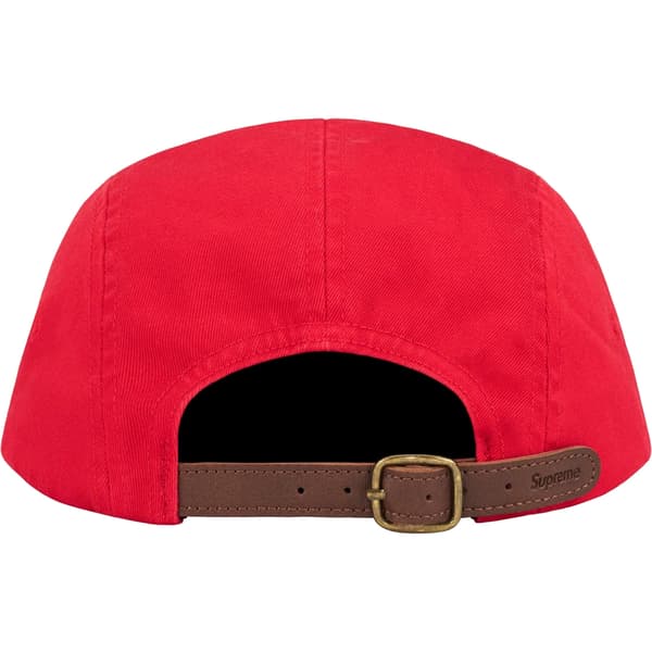 Supreme Washed Chino Twill Camp Cap - Red (front)