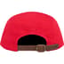 Supreme Washed Chino Twill Camp Cap - Red (front)