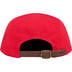 Supreme Washed Chino Twill Camp Cap - Red (front)
