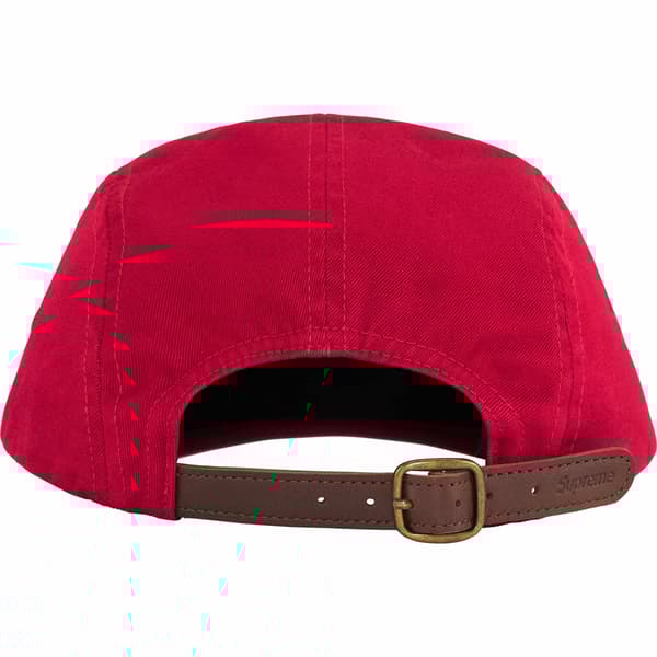 Supreme Washed Chino Twill Camp Cap - Red (front)