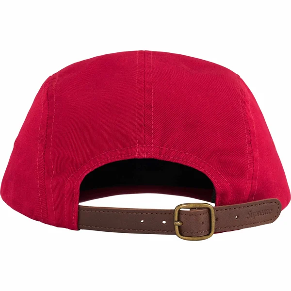 Supreme Washed Chino Twill Camp Cap - Red (front)