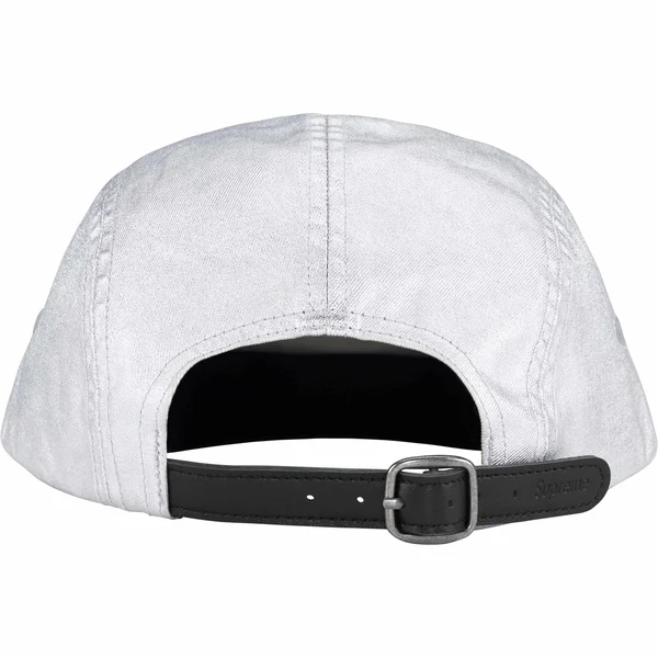 Supreme Washed Chino Twill Camp Cap - Silver (front)