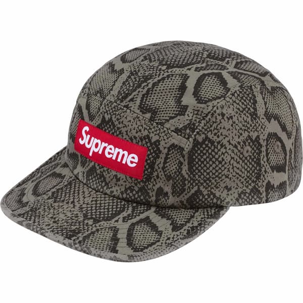 Supreme Washed Chino Twill Camp Cap - Snake (front)