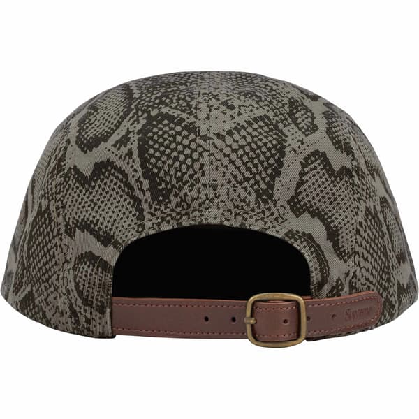 Supreme Washed Chino Twill Camp Cap - Snake (front)