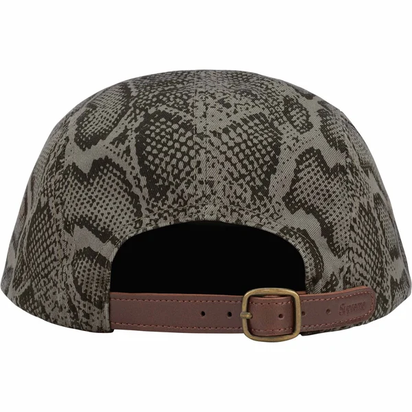 Supreme Washed Chino Twill Camp Cap - Snake (front)