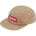 Supreme Washed Chino Twill Camp Cap - Tan (front)